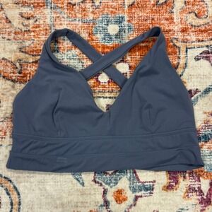 Buff Bunny Collection Sports Bra Crisscross Back Dark Gray XXX Large